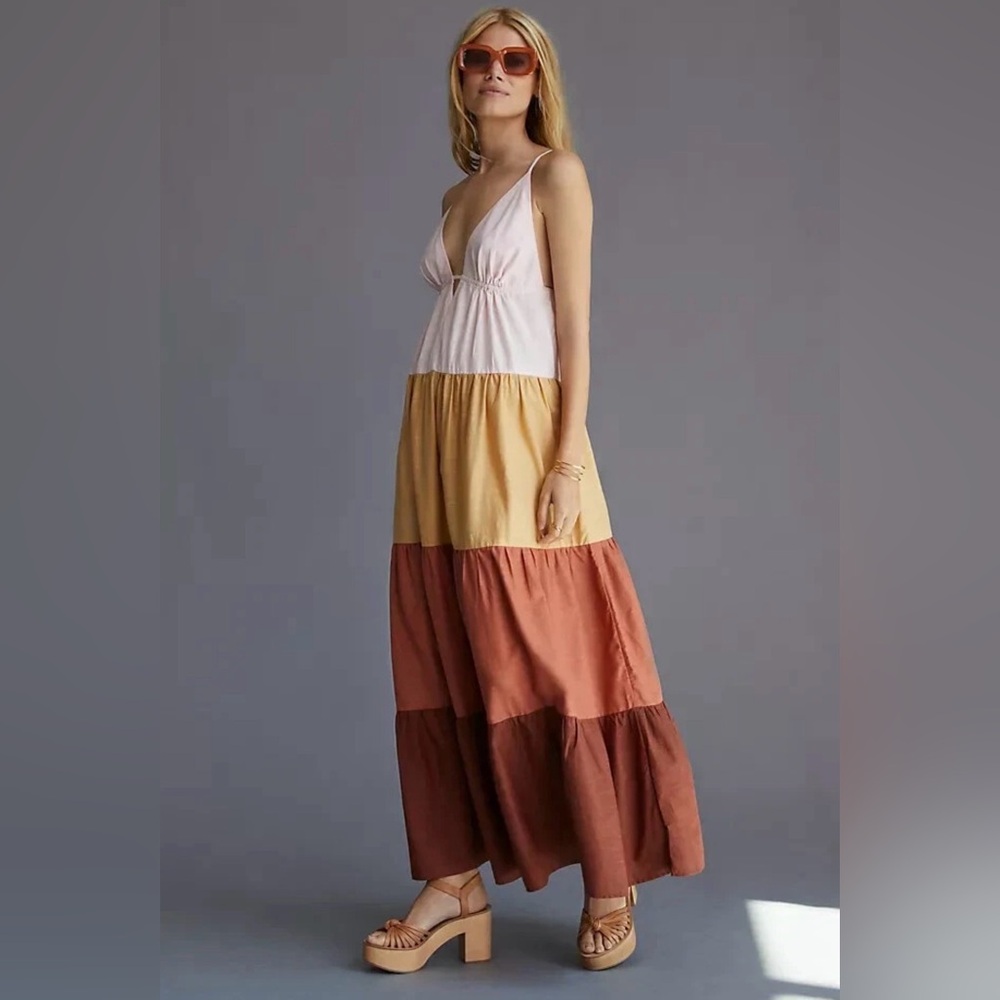 Anthropologie The Raya Colorblock Maxi Dress - Picture 3 of 4